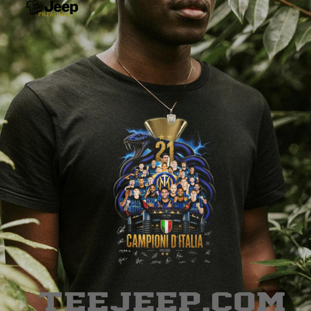 Inter Milan Campioni D’Italia 21 Scudetto 2025 2026 Championship T Shirt
