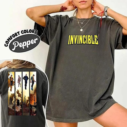 Invincible Variants Comfort Color Shirt, Invincible vs Conquest T-Shirt, Invincible Fan Shirt, Superhero Costume, Comic Book Fan Gift