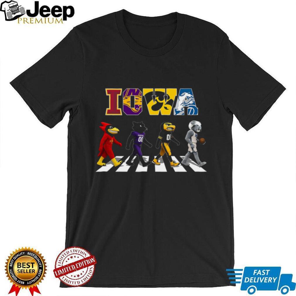 Iowa State University Mascots Abbey Road Walking Shirt