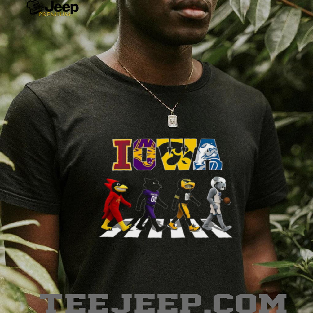 Iowa State University Mascots Abbey Road Walking Shirt