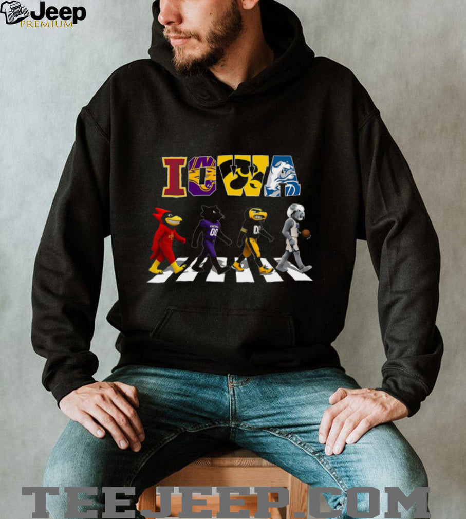 Iowa State University Mascots Abbey Road Walking Shirt