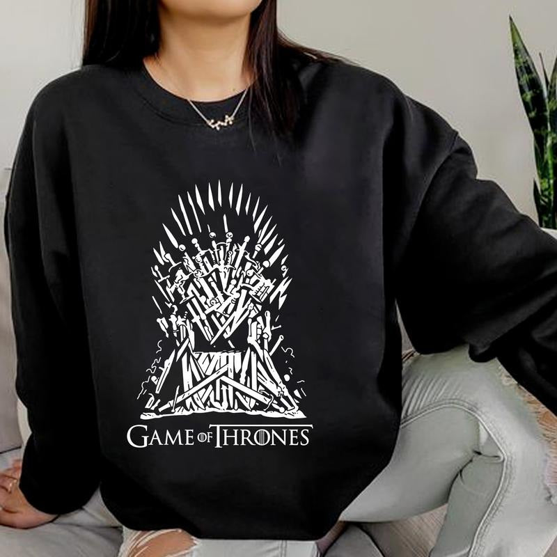 Iron Throne T-Shirt, Game of Throne Sweatshirt, Vintage Bookworm Shirt, Fantasy Book Shirt, House Of Dragon Shirt, Gift For Book Lovers