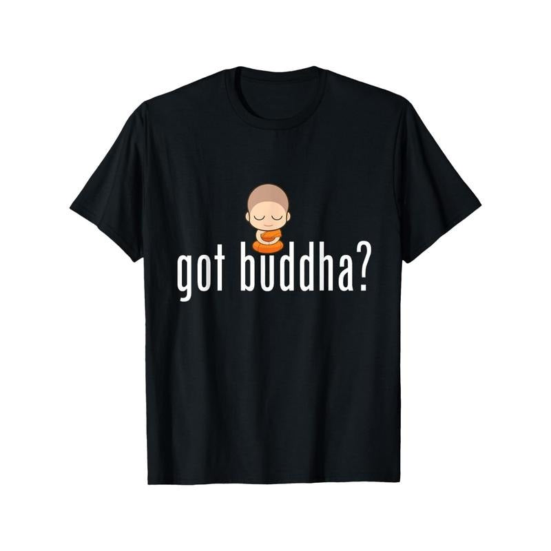 Is there a Buddha? Meditation monk Quotes T-shirt Made in USA