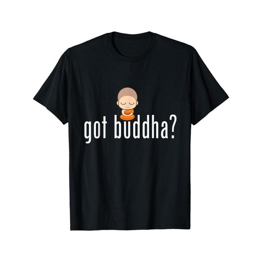 Is there a Buddha? Meditation monk Quotes T-shirt Made in USA