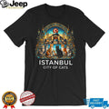 Istanbul City of Cats Artistic Hagia Sophia Landmark T Shirt