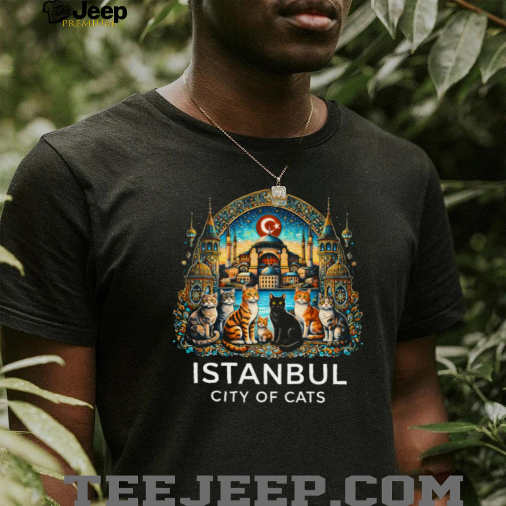 Istanbul City of Cats Artistic Hagia Sophia Landmark T Shirt
