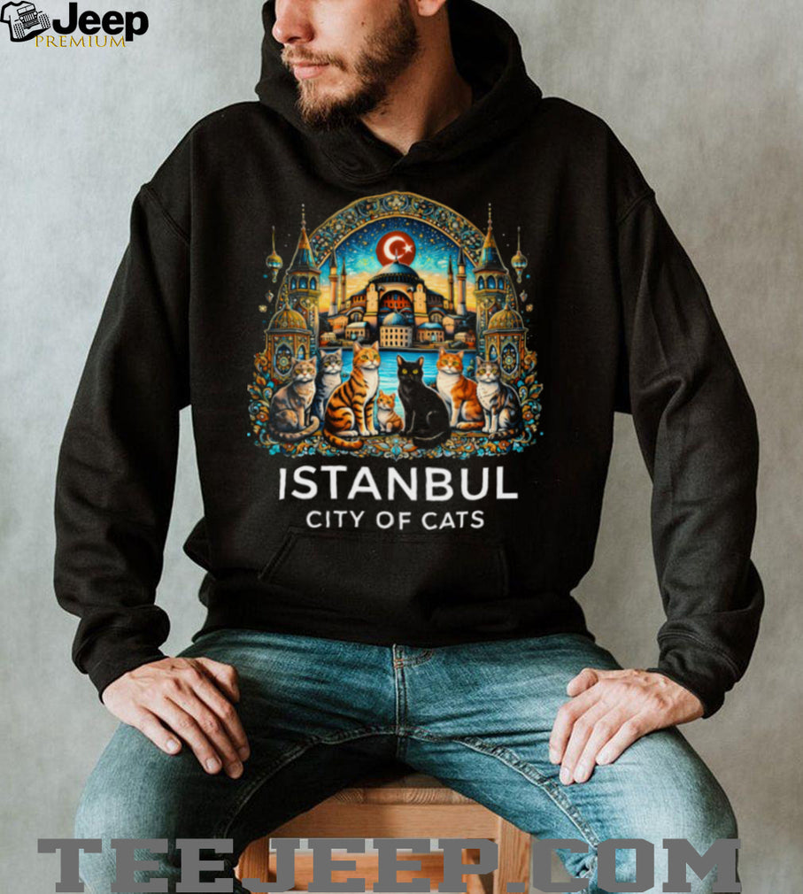 Istanbul City of Cats Artistic Hagia Sophia Landmark T Shirt