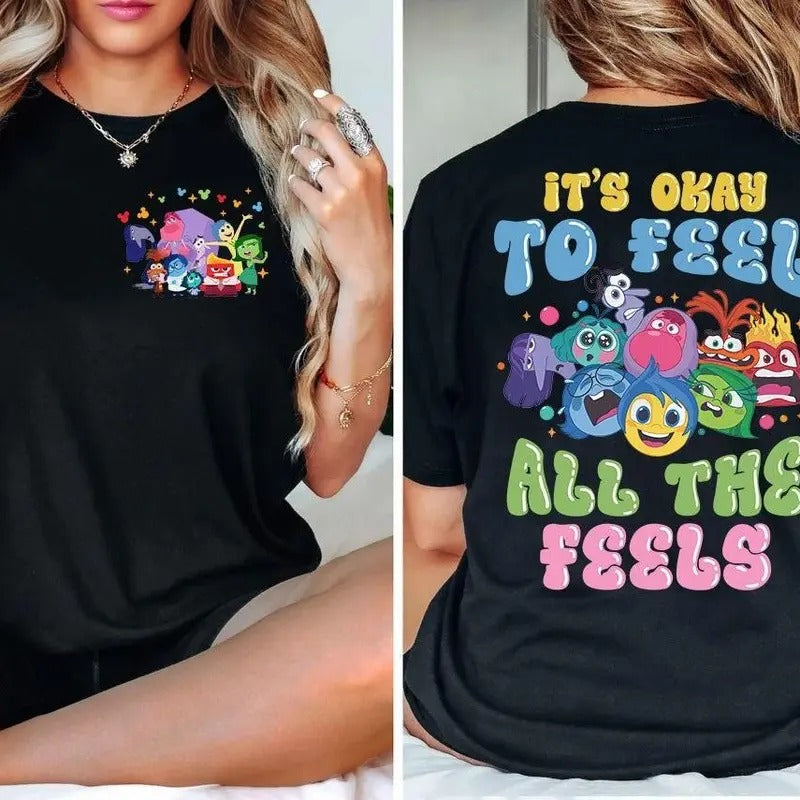 It'S Okay To Feel All The Feels Shirt, Mental Health Tee