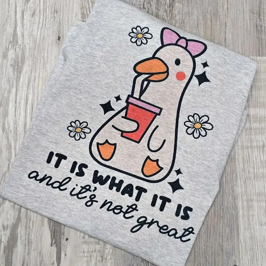 It is what it is and it's not great  Graphic Tee or Sweatshirt