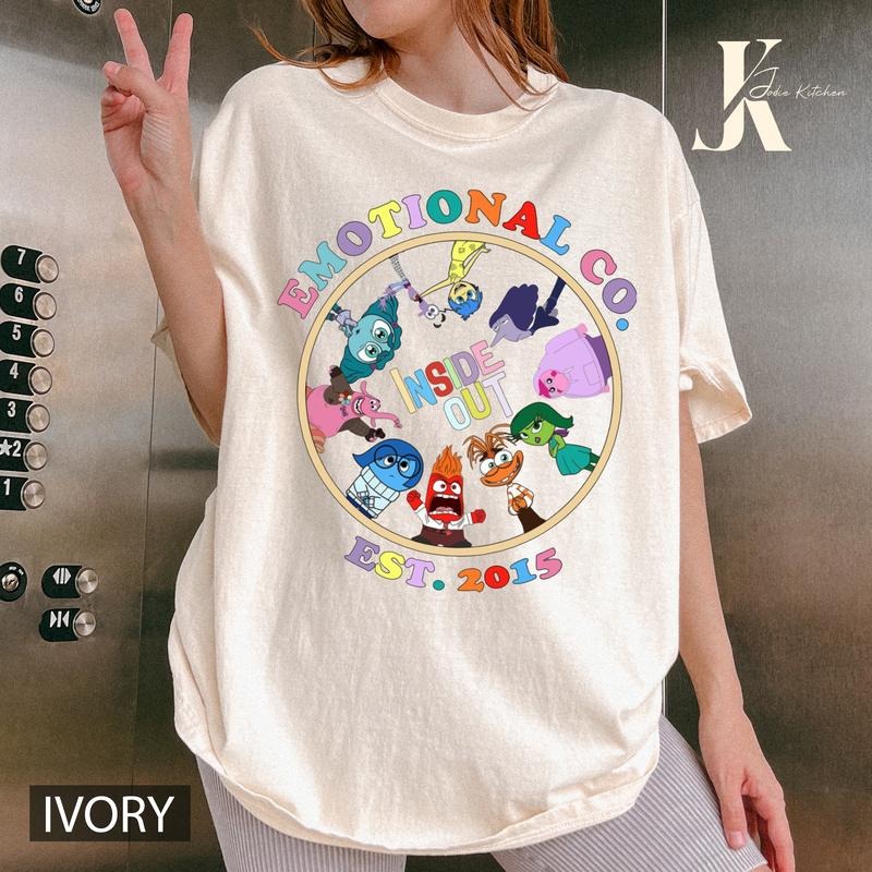 It's Okay To Feel All The Feels Shirt, Inside out 2 characters shirt, Mental Health T-Shirt, Positive Message Sweater,...
