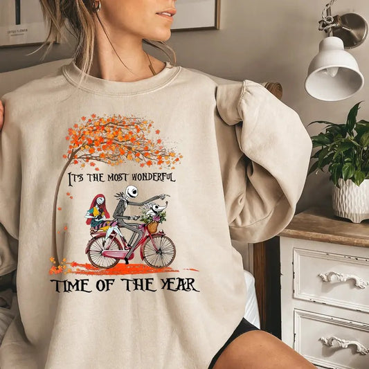 It's The Most Wonderful Time Of The Year Sweatshirt, Vintage Halloween Sweatshirt, Autumn Fall Sweatshirt Retro Halloween Shirt, Fall Halloween Gift Shirt