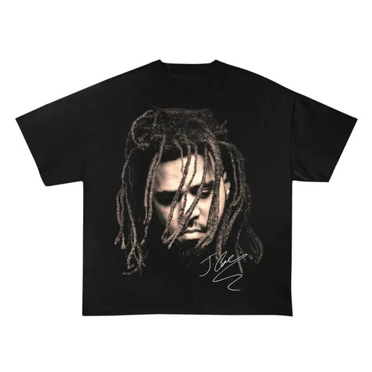 J. Cole Unisex T-Shirt, Signature Art Print, The Ville Hip-Hop Artist, Rapper Vintage Style, Music Tee, Concert Shirt, Fashion for Fans