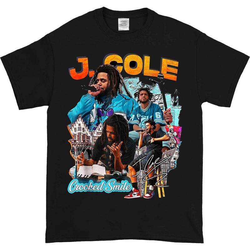 J Cole Vintage 90s Style T-Shirt, J Cole Shirt, Rap Hip Hop, J Cole Merch Men Women Menswear Top