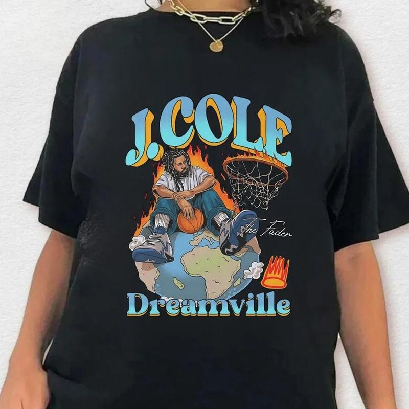 J Cole Vintage T Shirt, Rap Hip Hop, J Cole Merch, Rapper Shirt, Bootleg Raptees 90s Shirt, Not Like Us, Streetwear Music Icon Tee, Unisex T-Shirt, Gifts For , Short Sleeve Tee Shirt