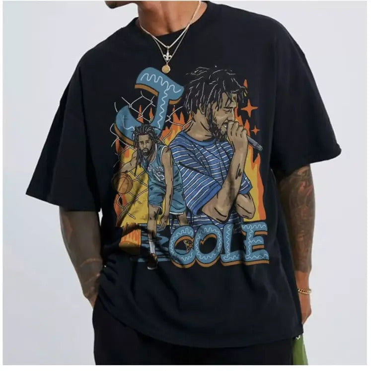 J Cole Vintage World Shirt