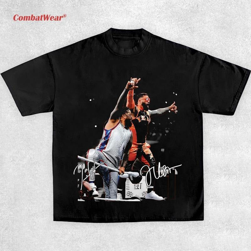 JEY USO & JIMMY USO TEE, Wrestling Tee, Wrestling Graphic Tee, 2025 Wrestler Shirt, Sports Shirt, Vintage Wresting Shirt, Wrestling Fan Gift