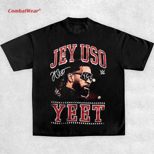 JEY USO YEET TEE, Wrestling Tee, Wrestling Graphic Tee, Wrestler Shirt, Sports Shirt, Vintage Wresting Shirt, Wrestling Gift