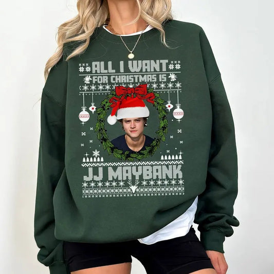 JJ Maybank Ugly Christmas Sweatshirt, Outer Banks Merch  , JJ Maybank Christmas Outfit, OBX SS4 Show Shirt Gift For Movies Lovers