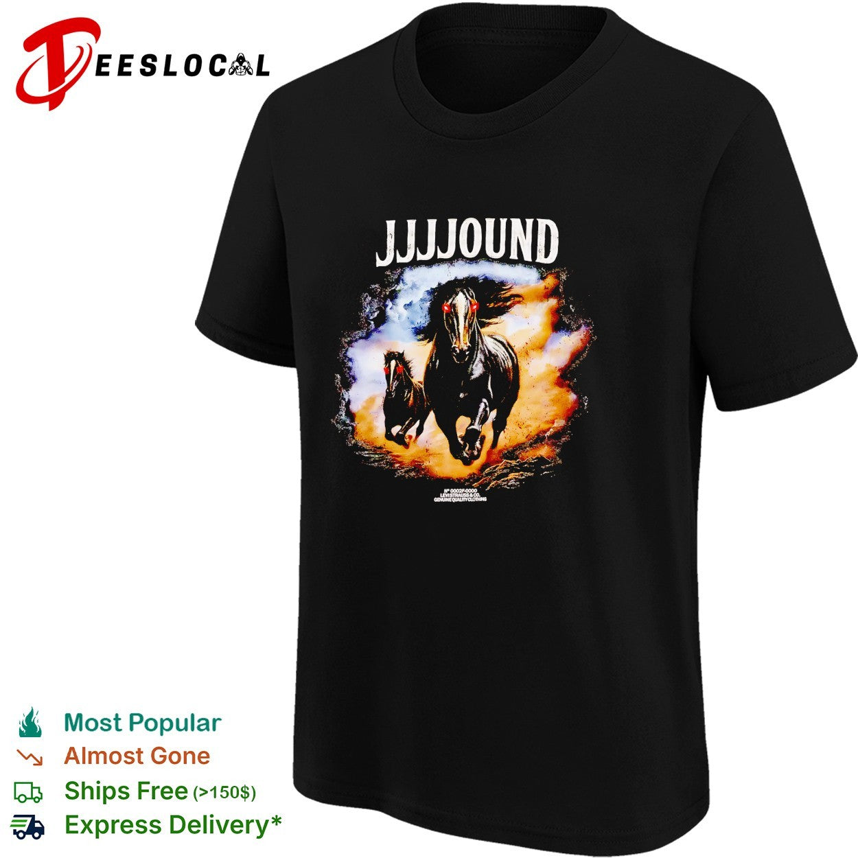 JJJJound wild horses western poster shirt