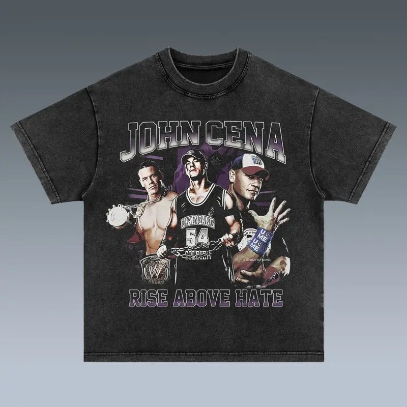 JOHN CENA Wrestling Graphic Tee, Sports T-shirt, Athlete Shirt, Wrestling Gift, Fitness Tee Wrestling Graphic Tee, Sports T-shirt, Athlete Shirt, Wrestling Gift, Fitness Tee Crewneck Clothing Cotton Menswear Top Polyester Underwear Tshirt