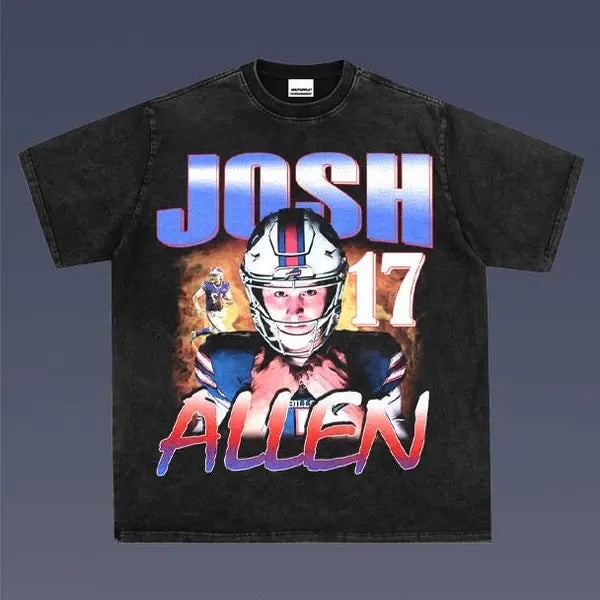 JOSH ALLEN 1.7 VINTAGE TEE | AMERICAN FOOTBALL | GIFT FOR FAN