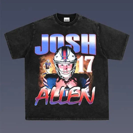 JOSH ALLEN 1.7 VINTAGE TEE | AMERICAN FOOTBALL | GIFT FOR FAN