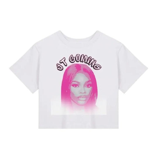 JT Coming Baby Tee, The Girl JT City Girls T Shirt, City Cinderella, Graphic Tee, JT Tour Outfit Shirt