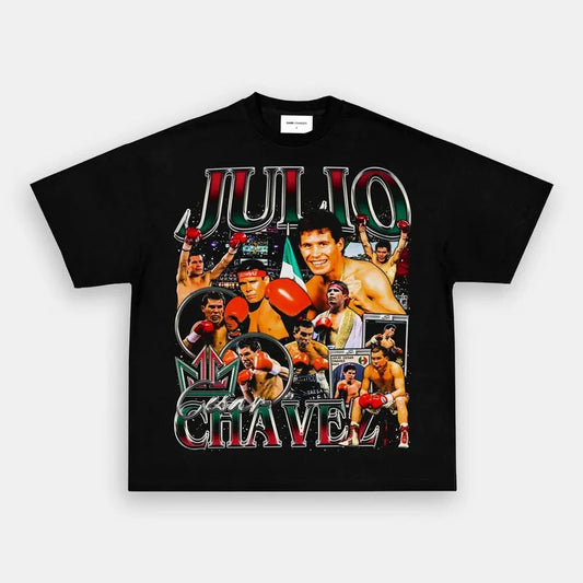 JULIO CESAR CHAVEZ TEE, Boxing T-shirt, Boxer Tee, Sports Shirt, Athletic Tee, Fitness Gift, Workout T-shirt Crewneck Clothing Cotton Menswear