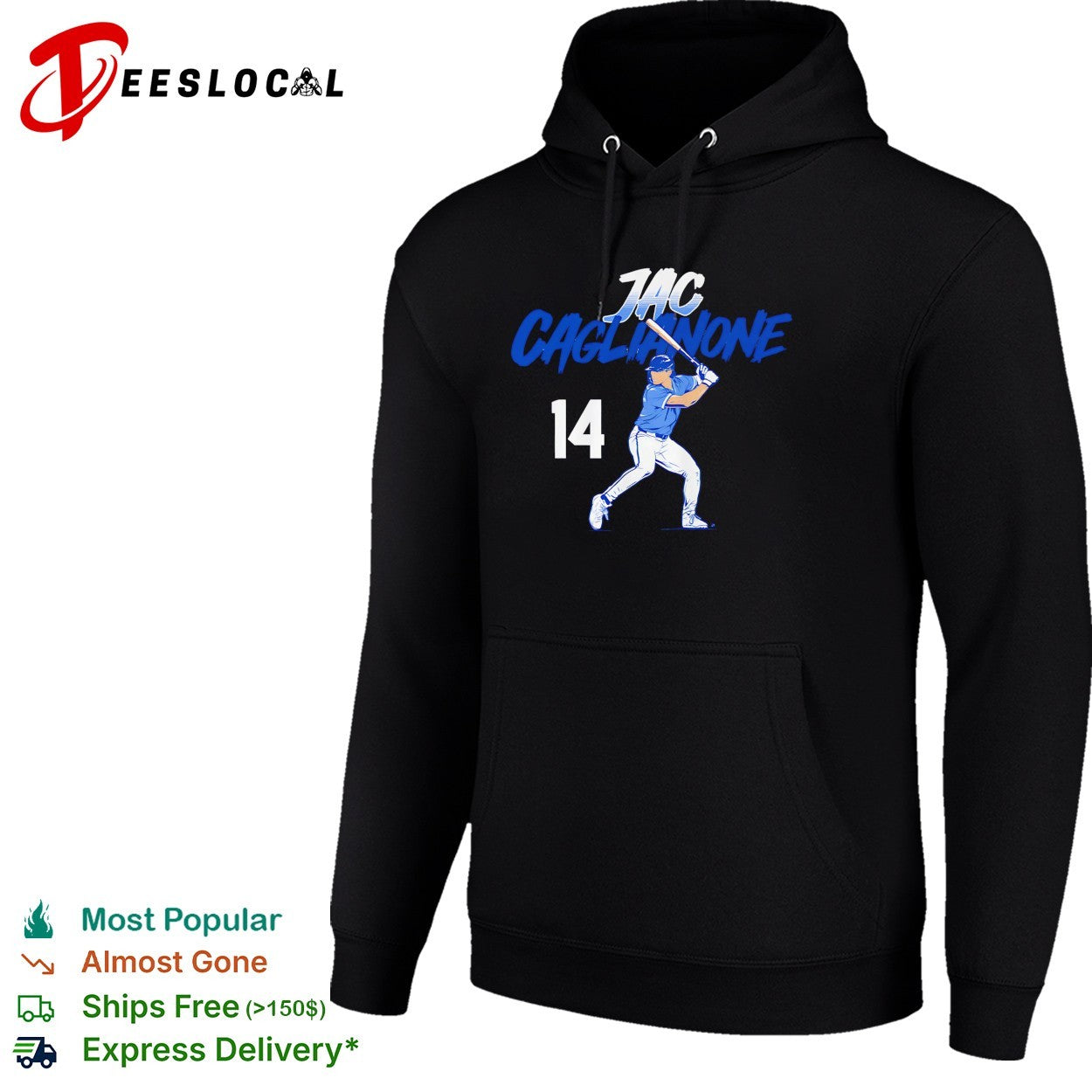 Jac Caglianone Kansas City Royals Slugger Swing Number 14 shirt