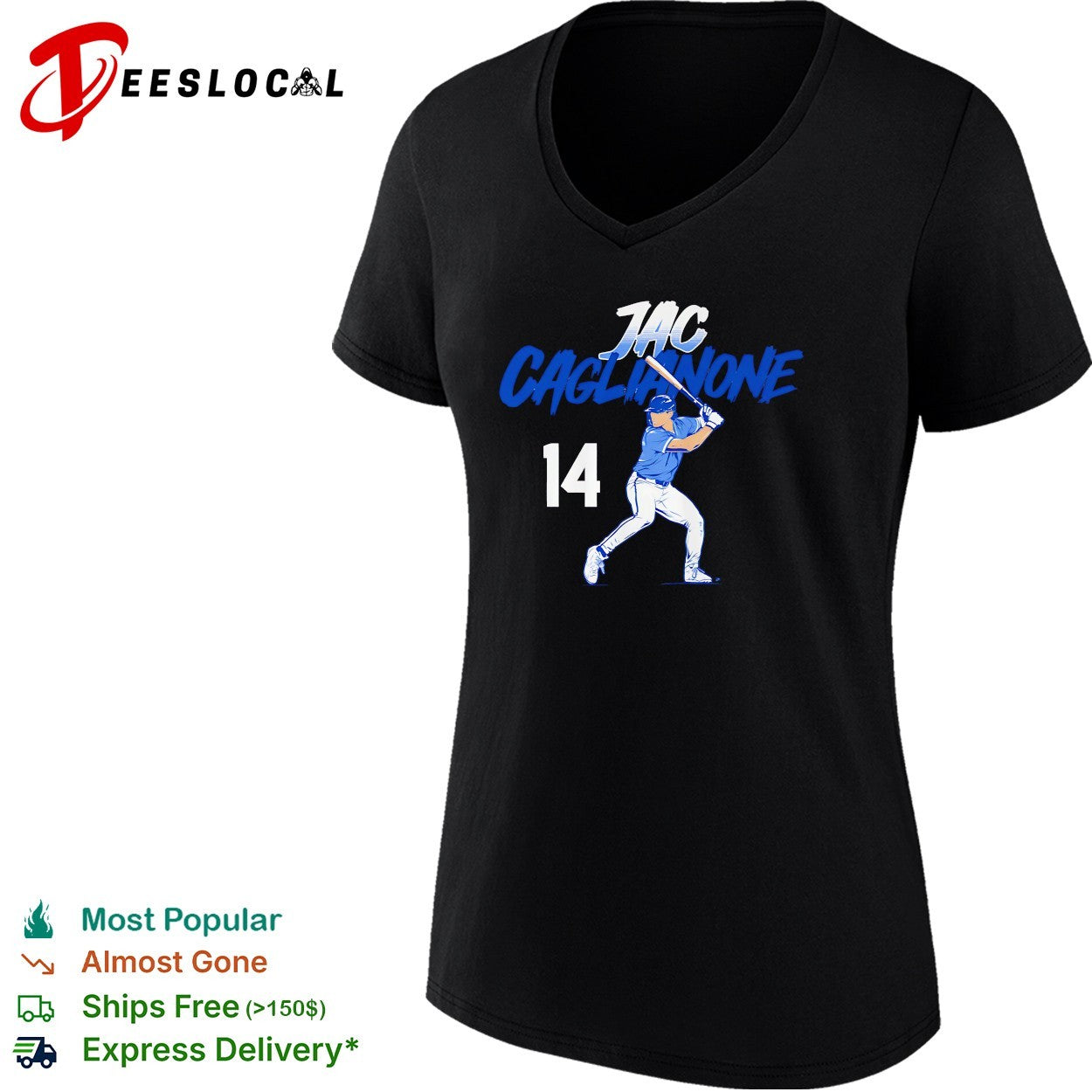 Jac Caglianone Kansas City Royals Slugger Swing Number 14 shirt