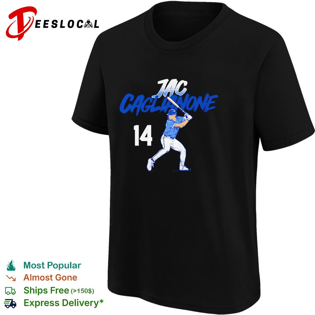 Jac Caglianone Kansas City Royals Slugger Swing Number 14 shirt