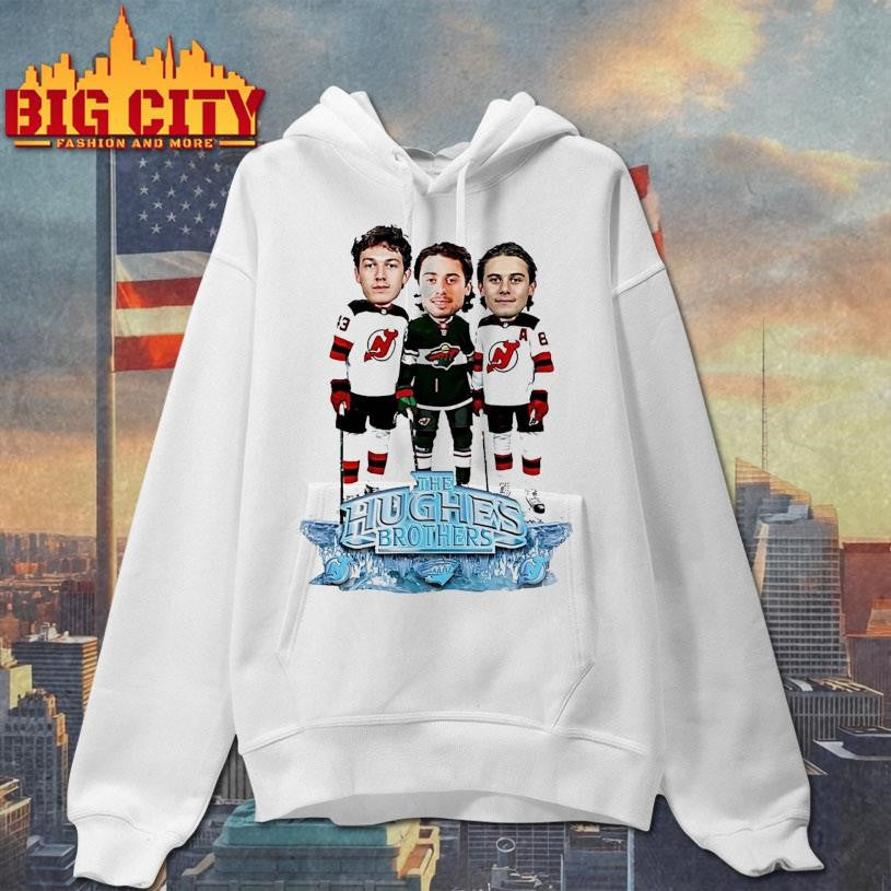 Jack Hughes Luke Hughes Quinn Hughes The Hughes Bowl Caricature Shirt