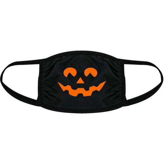 Jack O Lantern Face Mask Funny Halloween Pumpkin Nose And Mouth Covering Funny Masks for Adults Halloween  Novelty Masks for Adults Black