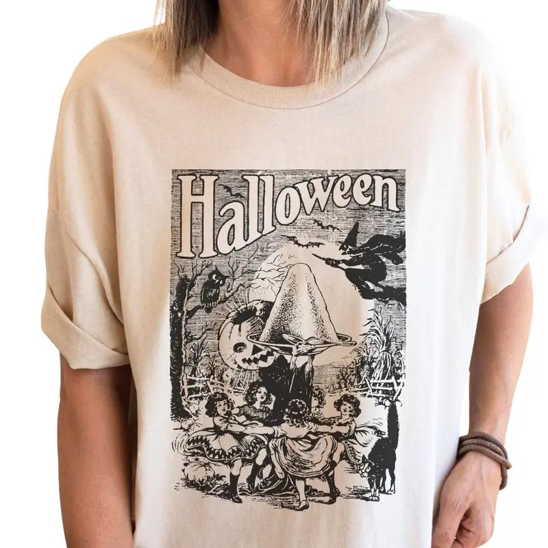 Jack O Lantern Shirt, Victorian Halloween, Retro Halloween, Dark Academia Shirt, Witchy Clothes, Halloween Clothes, Vintage Halloween, Womenswear Tops
