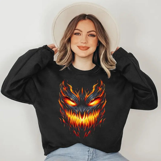 Jack o Lantern Scary Pumpkin Halloween Men Boys Kids Sweatshirt T-Shirts, Hoodie | WearSparks.com
