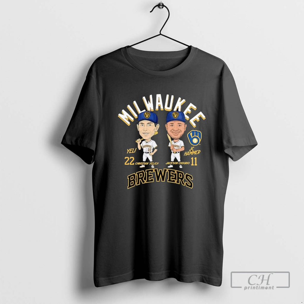 Jackson Chourio And Christian Yelich Player Duo Milwaukee Brewers