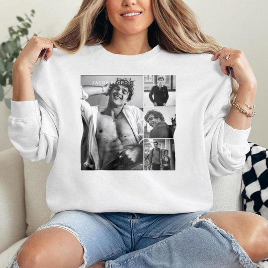 Jacob Elordi Shirt, Vintage Jacob Elordi Sweatshirt, Saltburn Tshirt, Euphoria Fan Hoodie, Jacob Elordi Fan shirtstyle{n002}2