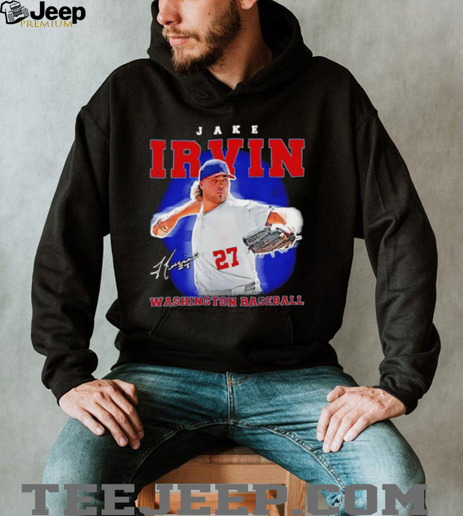 Jake Irvin 27 Washington Baseball Retro Signature T Shirt