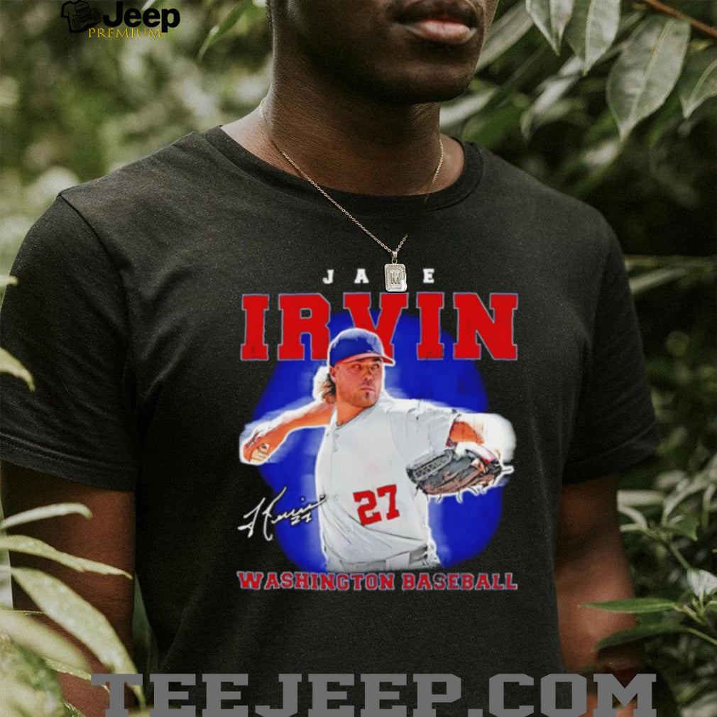 Jake Irvin 27 Washington Baseball Retro Signature T Shirt