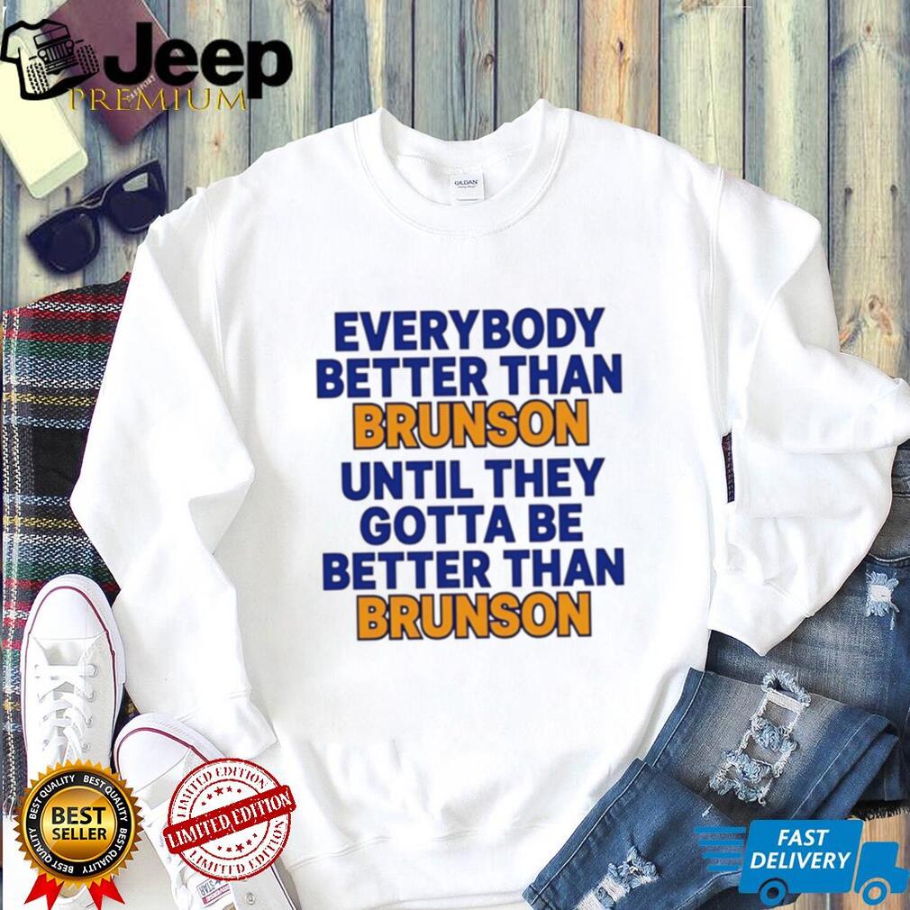 Jalen Brunson Motivational Quote New York Basketball Fan T Shirt