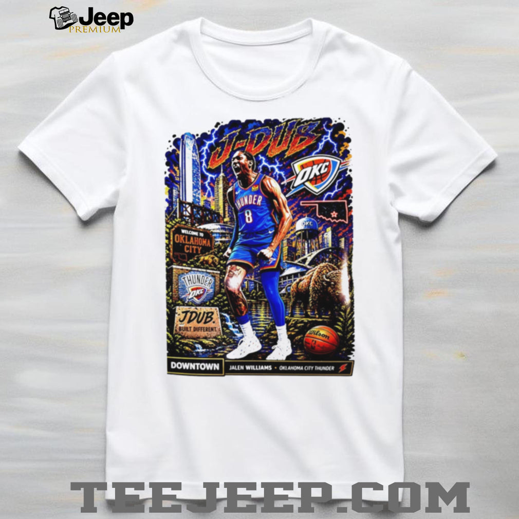Jalen Williams J Dub Oklahoma City Thunder Basketball T Shirt