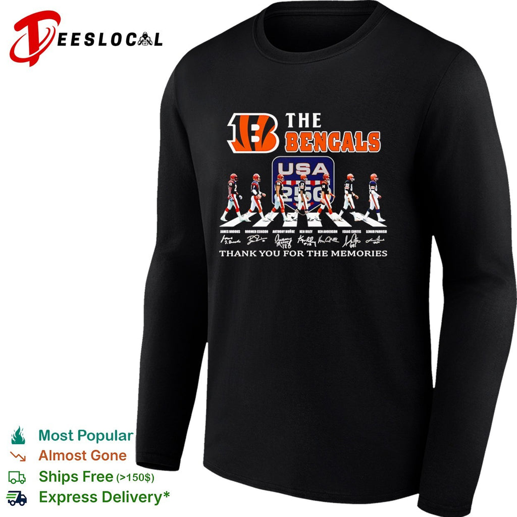 James Brooks Boomer Esiason Anthony Munoz Ken Riley Ken Anderson Isaac Curtis shirt