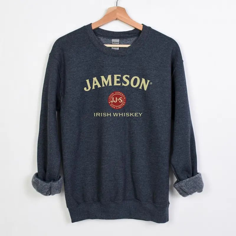 Jameson Crewneck Sweater  Funny Drinking UnisexSweatshirt  Jameson Irish Whiskey Gildan Sweatshirt
