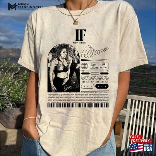 Janet Jackson 90S Vintage Shirt Album Cover T-Shirt 2024 Tour Together Again