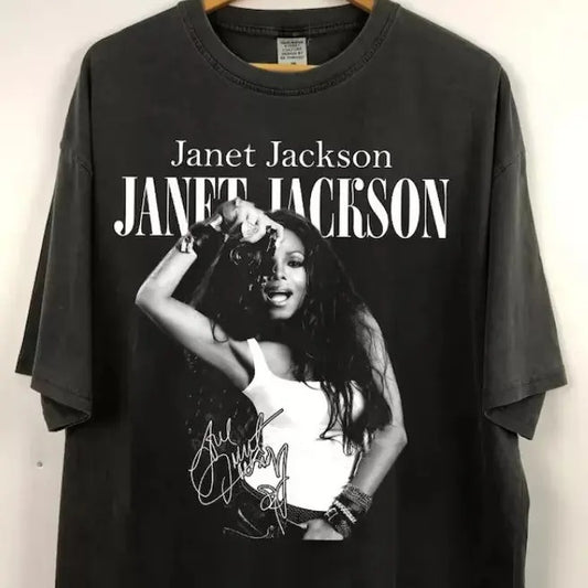 Janet Jackson Shirt, Together Again Shirt Signature Merch Gift For Fans S-5Xl Crewneck Cotton  Menswear Top Decoration...