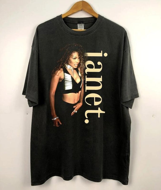 Janet Jackson Tour 90s Shirt, Concert Tour Shirt, Gift For Fans Men Women Cotton Menswear T-Shirt Top