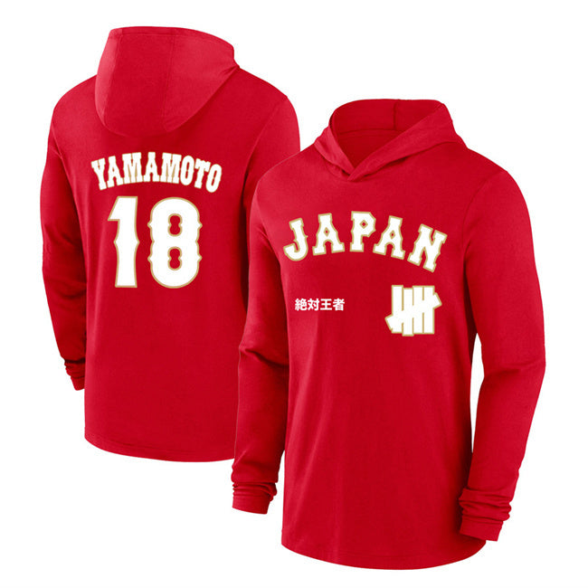 Japan Baseball #18 Yoshinobu Yamamoto Red 2026 World Baseball Classic Club