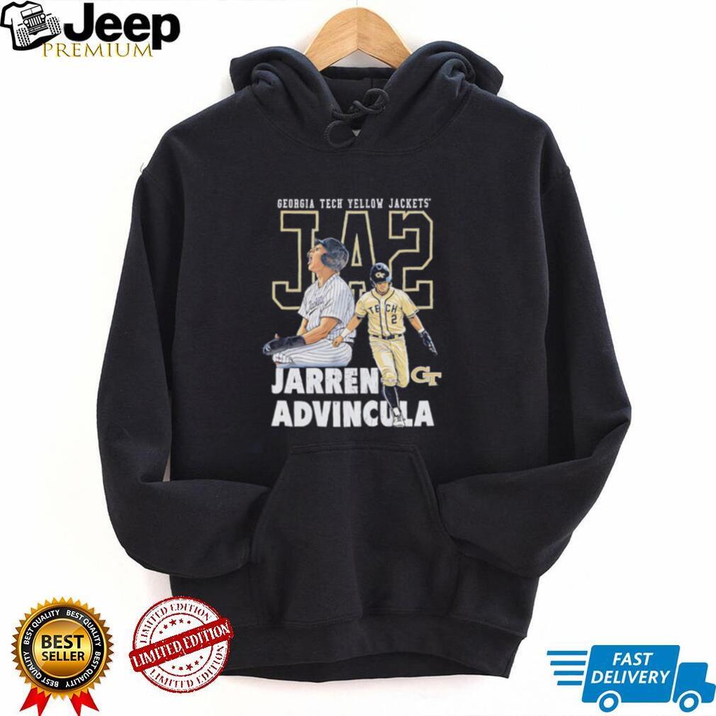 Jarren Advincula Georgia Tech Yellow Jackets Baseball T Shirt NCAA College Baseball Fan Apparel