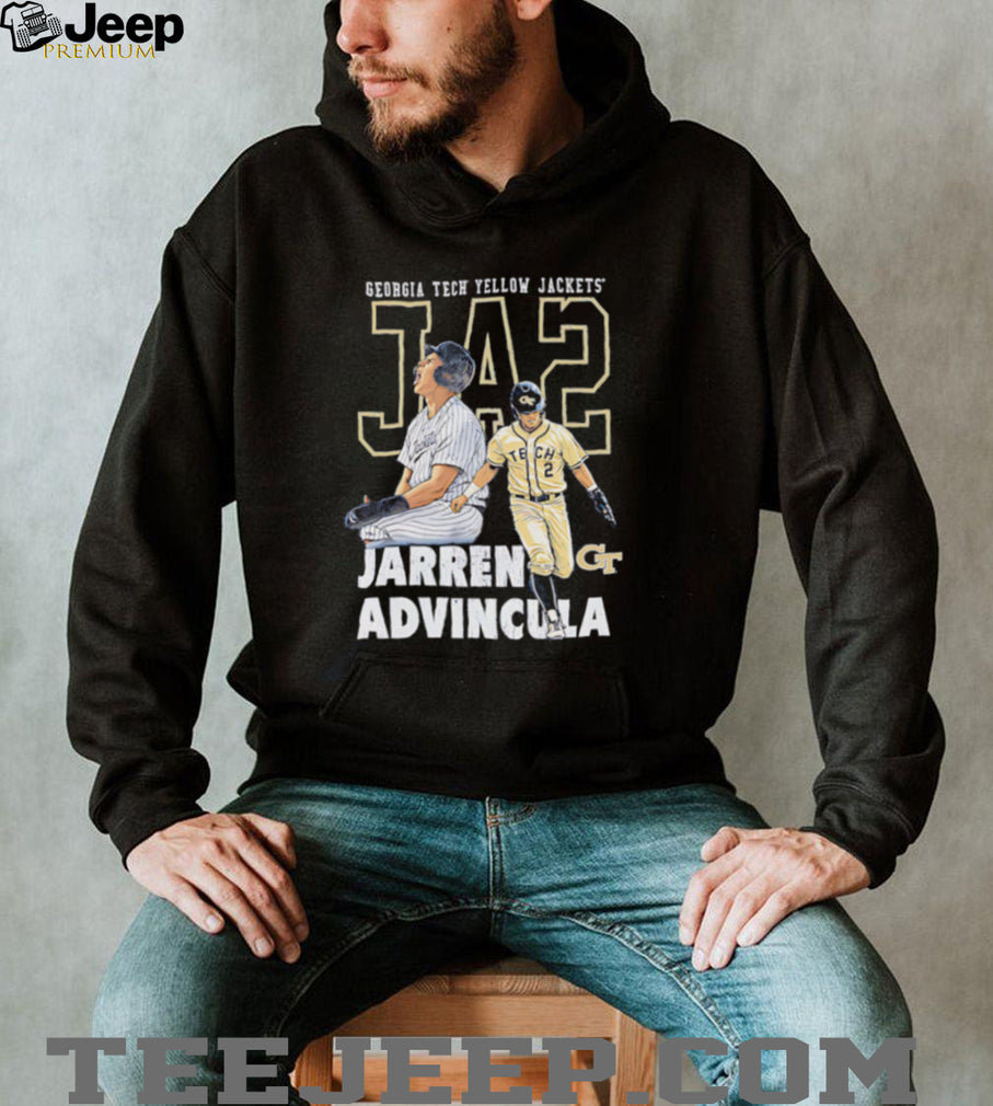 Jarren Advincula Georgia Tech Yellow Jackets Baseball T Shirt NCAA College Baseball Fan Apparel