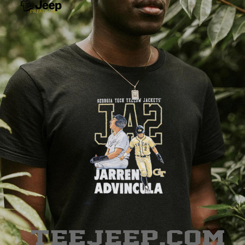 Jarren Advincula Georgia Tech Yellow Jackets Baseball T Shirt NCAA College Baseball Fan Apparel